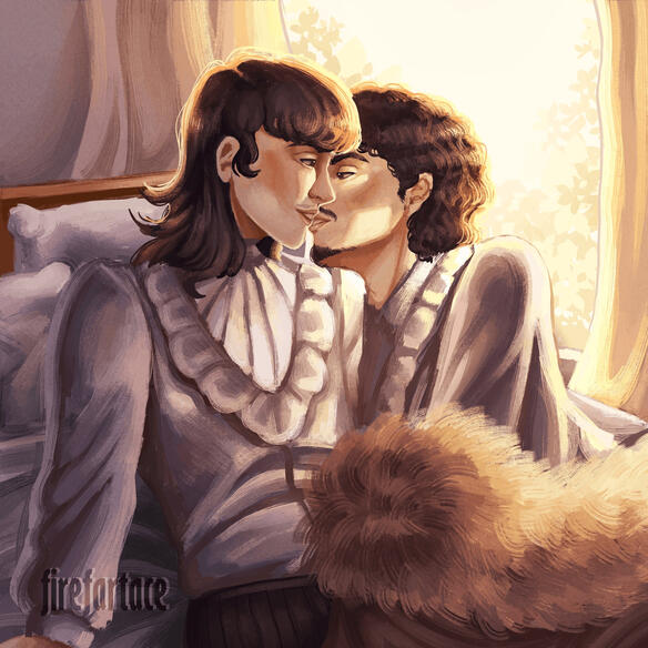 NOTE: This piece is of my partner and I. This is a redraw of a pre-existing Picrew by KanaHaniART